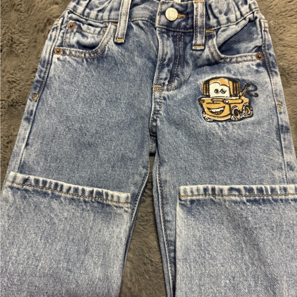 GAP x Lightning Mcqueen jeans 3T